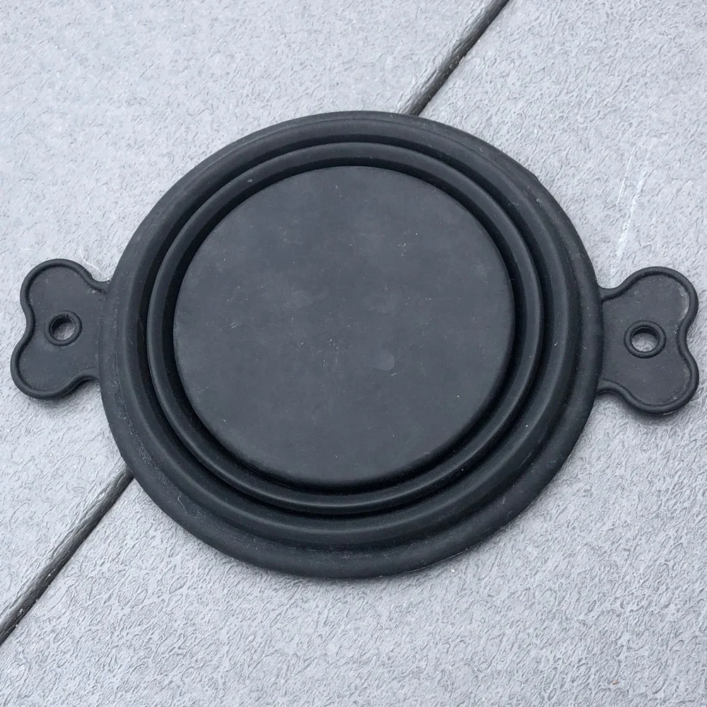 Collapsible Black Dog Bowl
